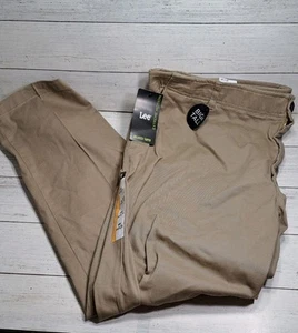 Big & Tall Lee Extreme Motion MVP Relaxed Fit gamba conica Kahki misura 44x29 - Foto 1 di 8