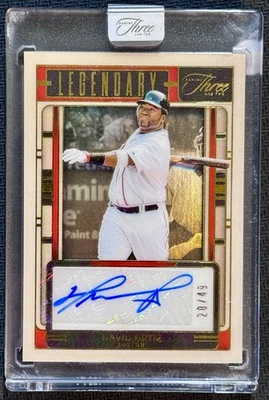 2025 Panini Three and Two David Ortiz Legendary Signatures Red Sox Auto /49 - Image 1 of 3