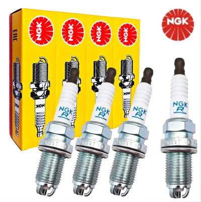 4x NGK Zündkerzen BKUR6ET-10 2397 Für Audi A4 VW Golf Passat Seat Skoda Mercedes - Bild 1 von 4