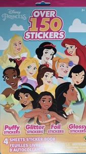 Disney Princess Sammler Stickerbuch 150+ Sticker Sortiment - Bild 1 von 2