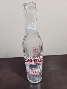 Vintage Sunrise Beverages 10 oz bottiglia vuota di soda pop trasparente - Foto 1 di 15