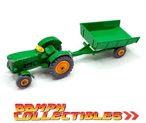 Schöne MATCHBOX Nr. 50 Traktor & Neuwertig Nr. 51 Anhänger grau Reifen - 1964 Lesney - Bild 1 von 8