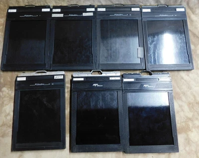 4x5 Cut Film Holder Riteway & Fidelity Delux Lot of 7 - Image 1 of 4