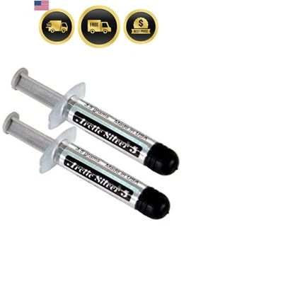 Thermal Compound Pack of 2 with Silver Heat Conductor for CPU Cooling - Image 1 of 2