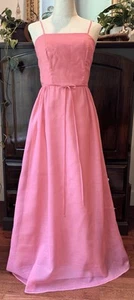 Bianchi Vintage 1960's Pink formal gown Prom party dress Ice cream Delicate Maxi - Picture 1 of 17