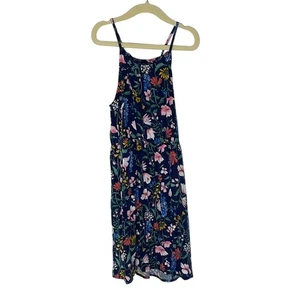 Old Navy Kids Floral maxi Dress - Navy and Multicolor size medium/8 - Picture 1 of 3