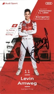 Levin Amweg (SWZ) - Audi - original signierte Autogrammkarte - Picture 1 of 1