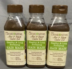 (3) CREME OF NATURE ALOE &BLACK CASTOR OIL LOT - Picture 1 of 4