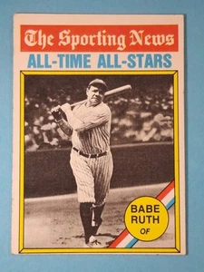 1976 Topps "The Sporting News" Babe Ruth New York Yankees #345 VG-EX+ ⚾ - Picture 1 of 10
