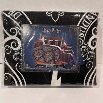NEW Harry Potter Posh Magic Reversible Full Duvet Cover & Sham Set 78"X86" - Image 1 of 4