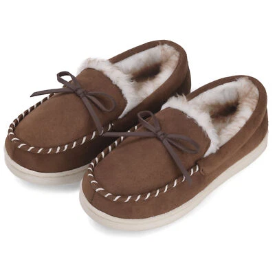 Little and Big Kids Boy Girl Slippers Soft Micro Suede Memory Foam House Shoes  - Image 1 of 4