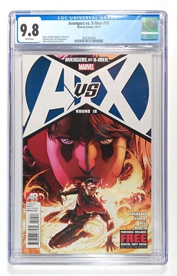 Avengers vs. X-Men #10 CGC 9.8 White Pages (2012) Marvel Comics  Scarlet Witch - Image 1 of 2
