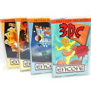 Menge 4 AMSTRAD Arcade Gaming Kassetten Encore Elite NEU NOS - Bild 1 von 4
