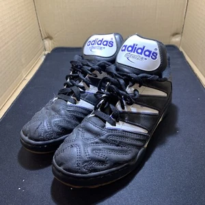 Adidas Questra schwarz/weiß Herren Fußballschuhe Stollen Rasen Größe 5,5 US. EUC - Bild 1 von 6