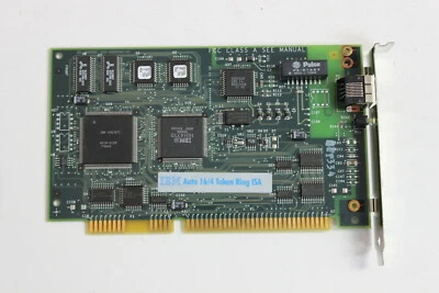 IBM 92G7638 92G7632 ISA 16/4 AUTO TOKEN RING ADAPTER BOARD W/WARRANTY - Image 1 of 3