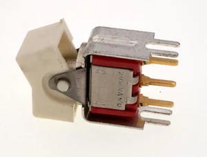 C&K 7108-J1-V3B-1 2 Position ON-NONE-MOM SPDT Momentary Rocker, PCB Mount, NOS - Picture 1 of 4