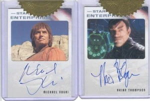 2019 Star Trek Enterprise Archives Series 2 Heroes Villains 2 Autograph Card Set - Picture 1 of 1