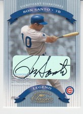 2002 Donruss Classics Gold Significant Signatures Ron Santo Chicago Cubs HOF 500