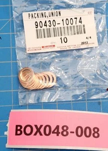 BOX048-008 - TOYOTA GASKET FOR BRAKE ACTUATOR RH/LH 90430-10074 - NOS - Picture 1 of 2