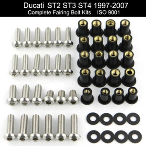 Kit completo de pernos de carenado para Ducati ST2 ST3 ST4 97-07 tornillos sujetadores de tuerca - Imagen 1 de 12