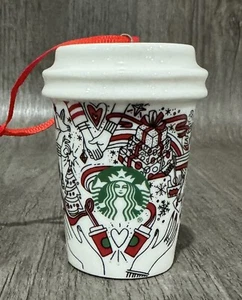 Starbucks Holiday 2013 Christmas Ornament Coffee Cup Red Cup - Picture 1 of 4