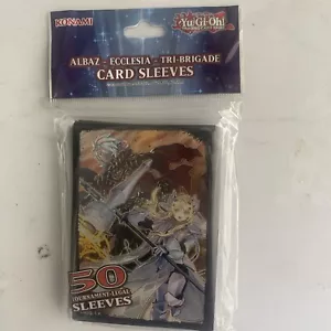 YuGIOh Konami Albaz Ecclesia TCG CCG Card x50 Sleeves Holo Protectors DS73 - Picture 1 of 2