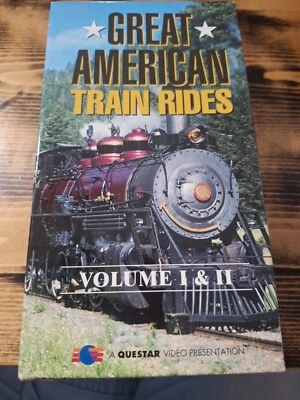 Great American Train Rides: Vol. 1 &2 (VHS, 1994) Live Audio & Narration - Image 1 of 4