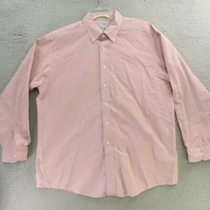 LL Bean Shirt Mens XL XLT Tall Red Pink Solid Long Sleeve Button Up 35 - Picture 1 of 10