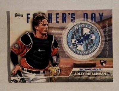 2023 Topps Series 2 Adley Rutschman Rookie Father’s Day Patch Orioles FD-AR - Image 1 of 4