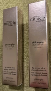 Philosophy Miracle Worker Ultimate Fix Lip Serum Stick Plump And Smooth Duo - Picture 1 of 1