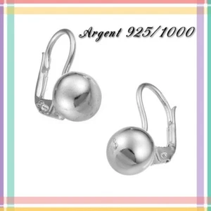 Boucles d'oreilles dormeuse perle 8 mm, En Argent 925/1000. Réf: ORPL8 - Picture 1 of 1