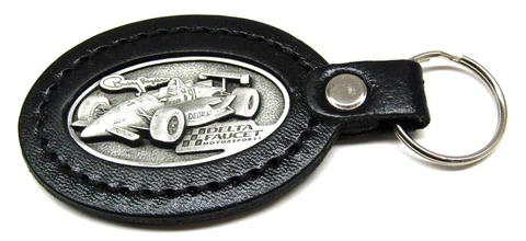 Leather / Pewter Keychain Delta Faucet Buddy Lazier Motorsports #91 Indy Car Cover