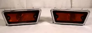 1965-69 Chevy Corvair delantero ámbar conjuntos de luces de estacionamiento 5957009-lh, 5957010-rh - Imagen 1 de 14