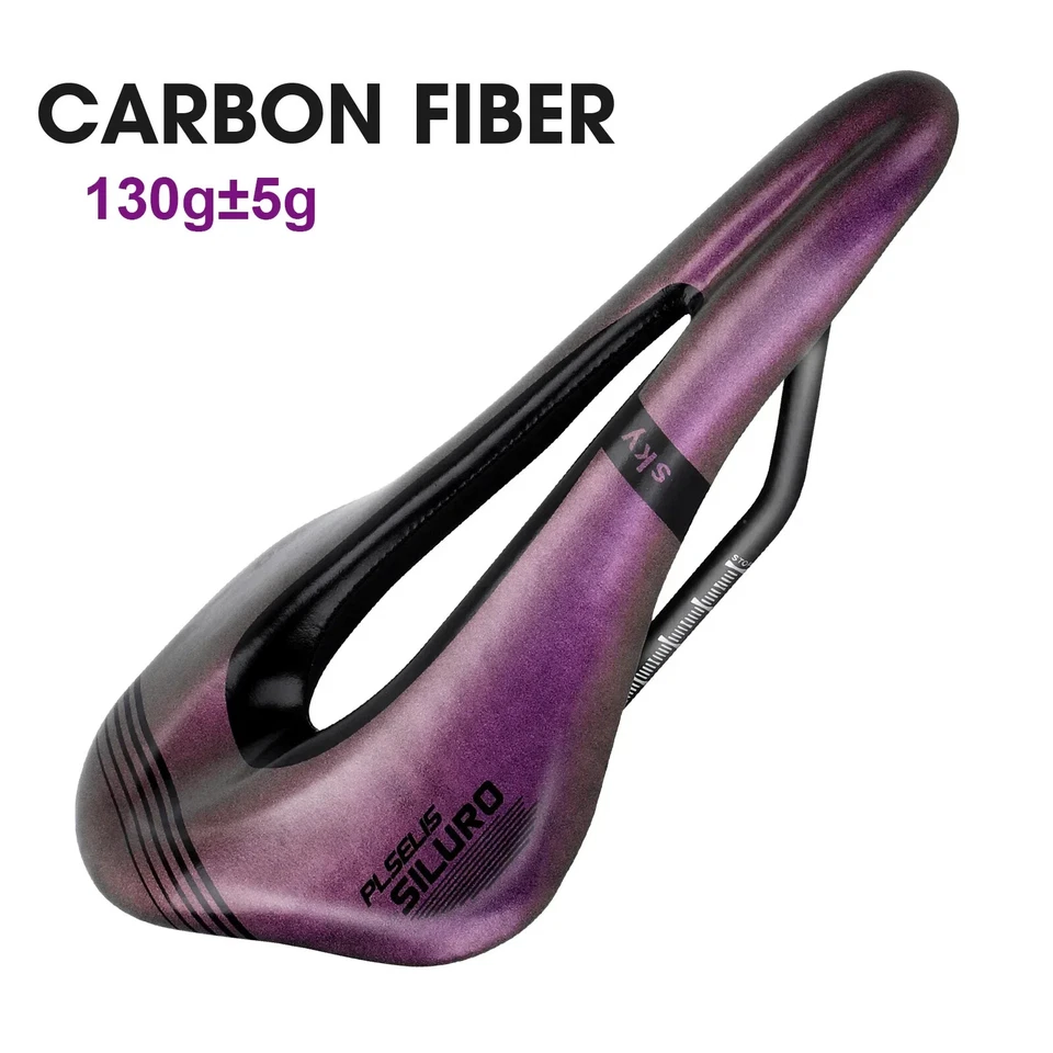 Sillín de fibra de carbono hueco cómodo MTB bicicletas de carretera asientos accesorios de bicicleta Foto 1 de 4