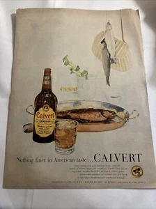 1956 CALVERT Reserve Blended Whiskey Magazine Ad, American Liquor 10x13 - Picture 1 of 13