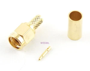 Engarce conector coaxial macho SMA RG-58 LMR-195 - vendedor de radioaficionados de EE. UU. - Imagen 1 de 1