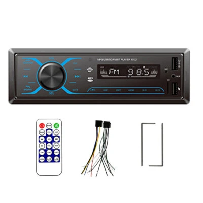 US STOCK 24V 1 Din Trucks Stereo Radio Audio In-Dash SD/FM/WMA/MP3/WAV BT Player - Image 1 of 4