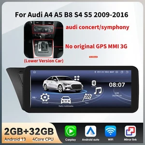 10,25" Für Audi A4 A5 B8 S4 S5 Concert Android 13 Autoradio Carplay GPS Navi 32G - Bild 1 von 24