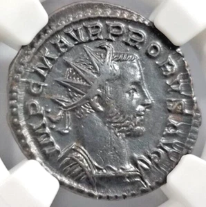 Probus Roman Empire NGC AU Aurelianianus Fides Militum Soldiers Standards - Picture 1 of 20