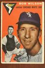 Vintage 1954 Baseball Card Topps #58 Bob Wilson Catcher Chicago White Sox