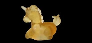 Boyd Glas Luck das Einhorn Glücksglas matt gelb kostenloser Versand - Bild 1 von 4