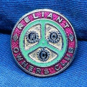 Vintage Reliant Owners Club Enamel Pin Badge Motor Car Logo 20mm - Picture 1 of 3