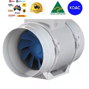 BLAUBERG Turbo 8" 200mm Hydroponic Inline Exhaust Fan Vent Extractor Industrial - Picture 1 of 3