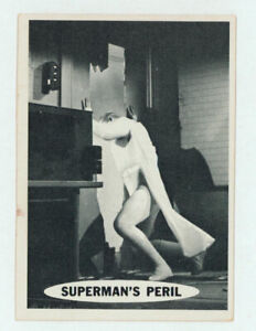 The Adventures of Superman 1965 Topps Trading Card #27 George Reeves ~ PERIL