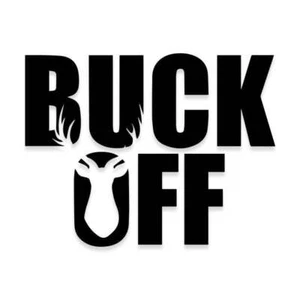 Buck Off Hunting Vinyl Decal - Picture 1 of 1