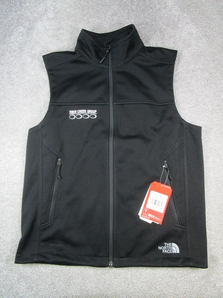 The North Face Ridgeline Soft Shell Vest Windwall Black Epic Research Logo