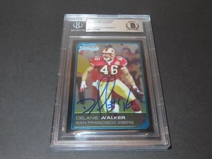 Delanie Walker Signed 2006 Bowman Chrome #49 RC 49ers Auto Beckett BAS COA 1C - Picture 1 of 5