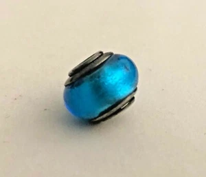 Charms Amore&Baci in argento 925 e vetro di Murano blu - Imagen 1 de 2
