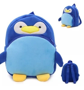 Cute Soft Plush Children Penguin Backpack School Bag for Little Kids & Toddlers - Picture 1 of 4