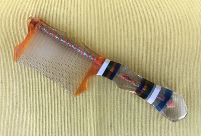 DE COLECCIÓN Peine Plástico Hecho a Mano ITK Prisión Creatividad URSS Foto 1 de 4